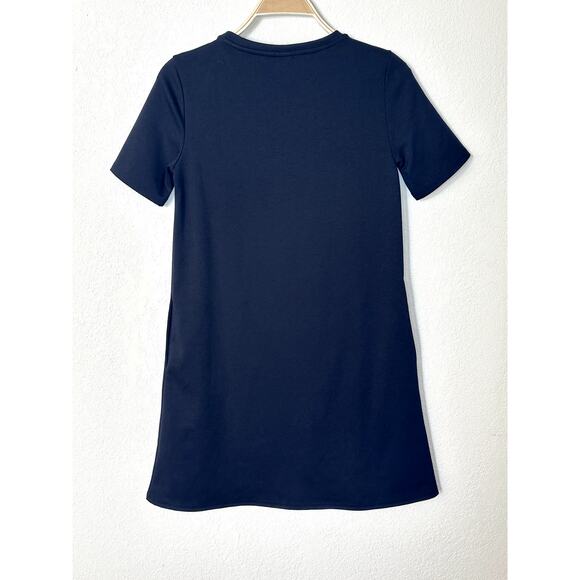 Gap Maternity Nursing Dress – XS Ponte Knit Side Zip – Black Stretch Work/Casual - Picture 2 of 9